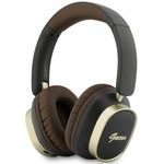 Guess Headphones Bluetooth Enc Rectangle Metal Script Brown - (GUBHV28HGCSMW)