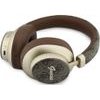 Guess Headphones Nauszne Bluetooth Enc 4G Gold Script Metal Brown - (GUBHP83P4CSCMW)