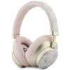 Guess Headphones Nauszne Bluetooth Enc 4G Gold Script Metal Pink - (GUBHP83P4CSCMP)