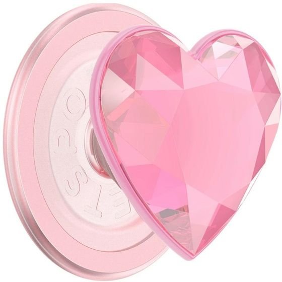 PopSockets Crystal Heart Grip Magsafe Phone Grip And Stand Pink - (702781)