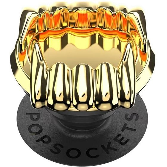 PopSockets Popsocket Say Cheese Adhesive Grip Magsafe Phone Grip And Stand Gold - (806072)