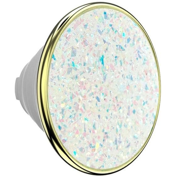 PopSockets Poptop Luxe Enamel Opal Phone Grip And Stand White - (809562)