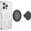 PopSockets Round Aluminum Triangle Knurl Grip Magsafe Phone Grip And Stand Black - (807392)