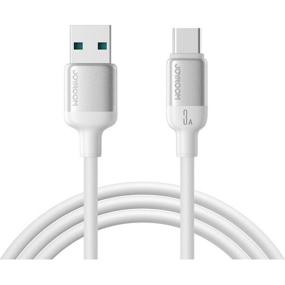 Joyroom S-A62 Lively Series 3A USB-A - USB-C Cable 1.2 m - White - (S-A62 3A 1.2m white)