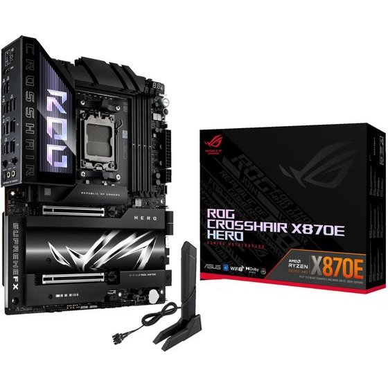 Asus Mainboard Rog Crosshair X870E Hero / Black - (90MB1IE0-M0EAY0)