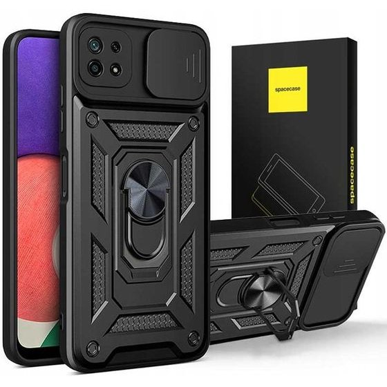 Spacecase Camring Galaxy A22 5G black - (5905123403446)