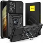 Spacecase Camring Galaxy S21 Ultra black - (5905123403378)