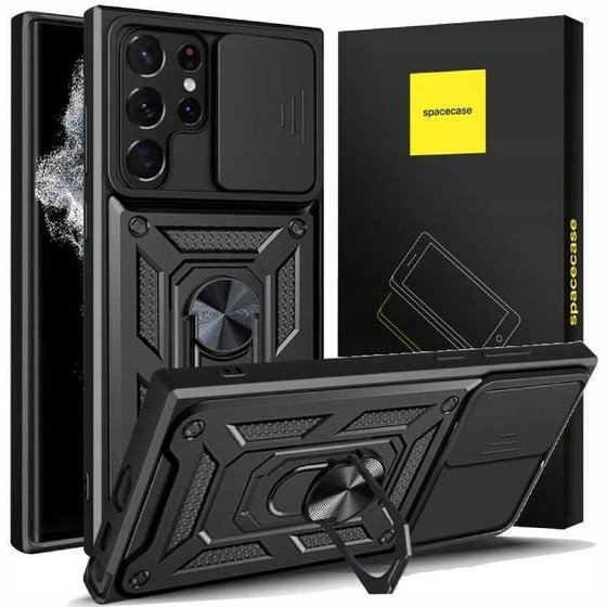 Spacecase Camring Galaxy S22 Ultra black - (5903943274864)