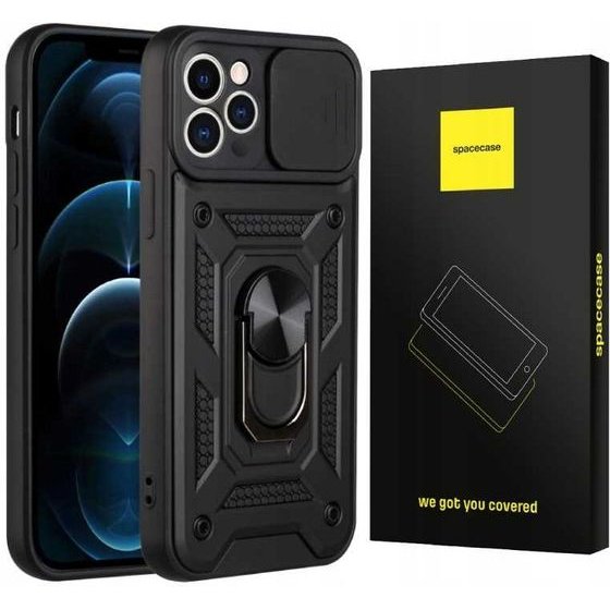 Spacecase Camring iPhone 12 Pro Max black - (5905123403316)
