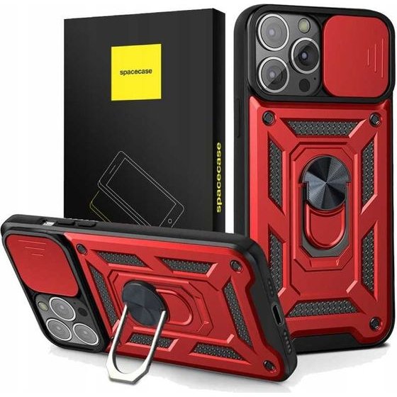 Spacecase Camring iPhone 14 Pro red - (5905123426834)