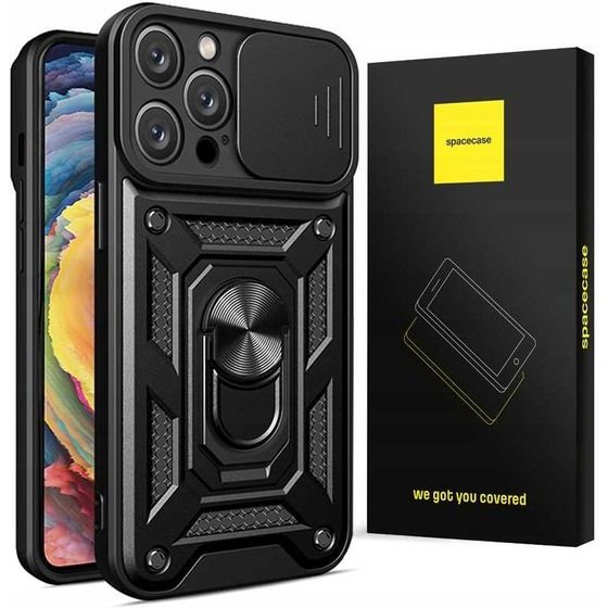 Spacecase Camring iPhone 15 Pro black - (5905719104504)