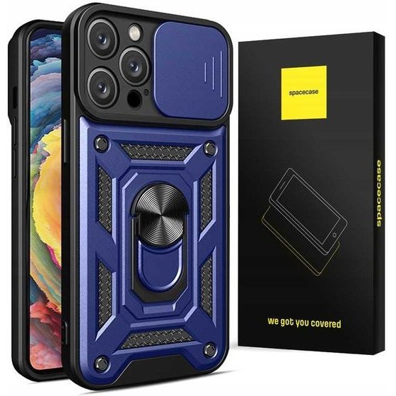Spacecase Camring iPhone 15 Pro blue - (5905719104528)