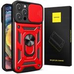Spacecase Camring iPhone 15 Pro red - (5905719104511)