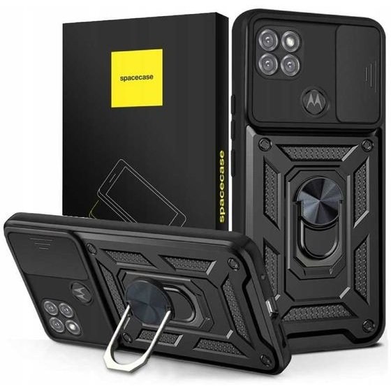 Spacecase Camring Moto G9 Power black - (5903943236640)