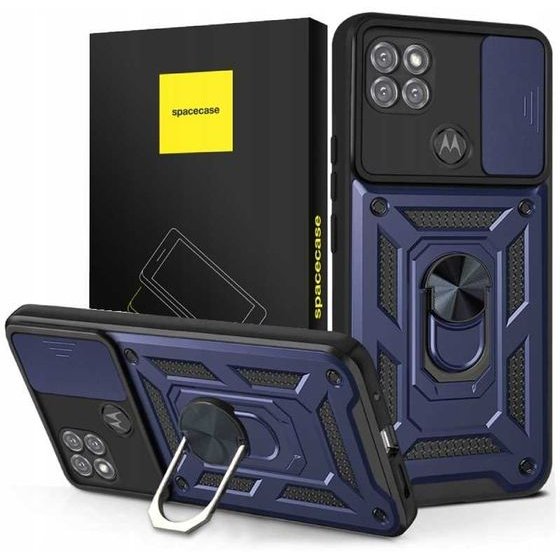 Spacecase Camring Moto G9 Power blue - (5903943236657)