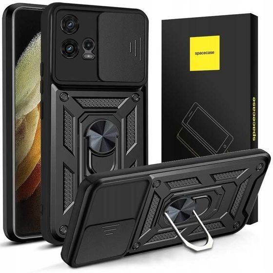 Spacecase Camring Motorola Moto G72 black - (5905123461248)