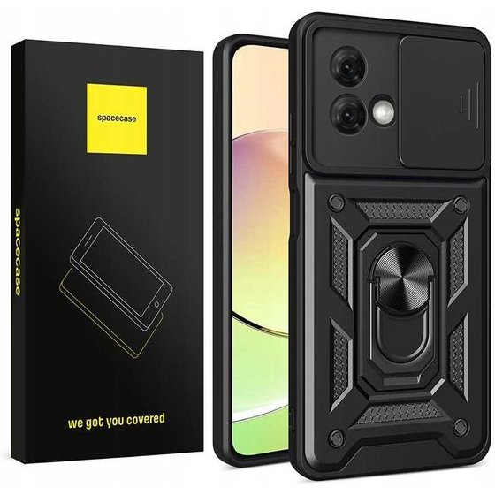 Spacecase Camring Motorola Moto G84 black - (5905719105709)