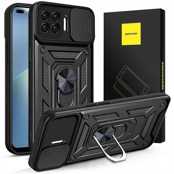 Spacecase Camring Oppo Reno 4 Lite black - (5905123403545)