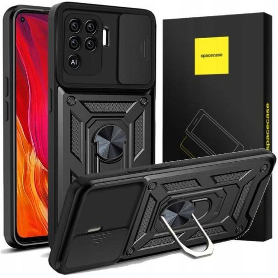 Spacecase Camring Oppo Reno 5 Lite black - (5903943238095)