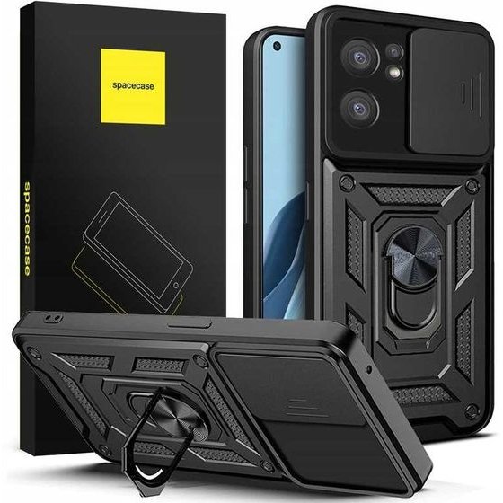 Spacecase Camring Oppo Reno 7 5G black - (5903943294824)