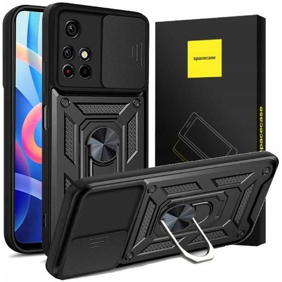 Spacecase Camring Poco M4 Pro 5G black - (5903943238064)