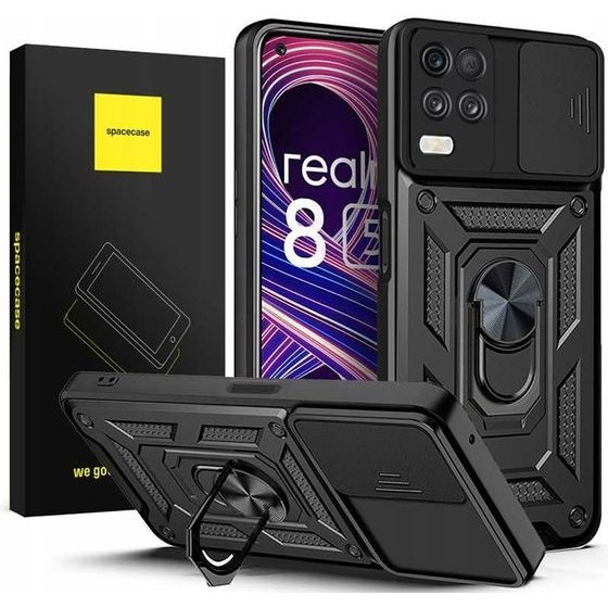 Spacecase Camring Realme 8 5G black - (5905123403569)