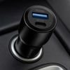 Spacecase Car Charger 60W Dual Port C60AC-11 black - (5905719119706)