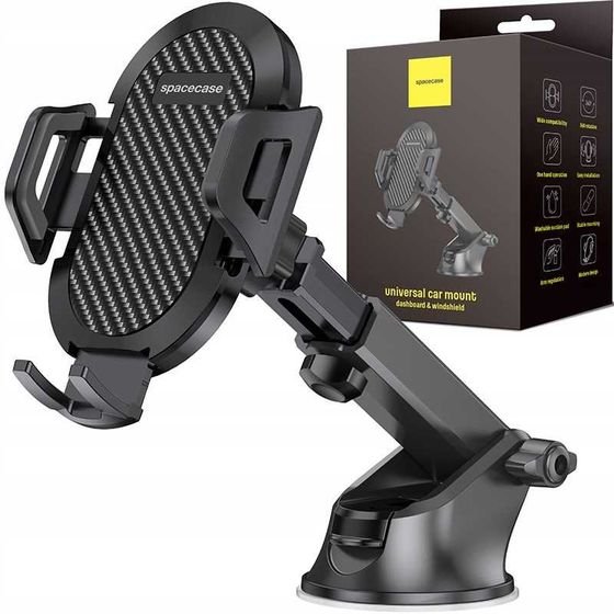 Spacecase Car Holder SC01 Dash/Windshield black - (5903943292929)