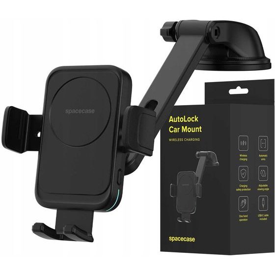 Spacecase Car Mount AutoLock Dash/Windshield black - (SCAL-S1-BK)
