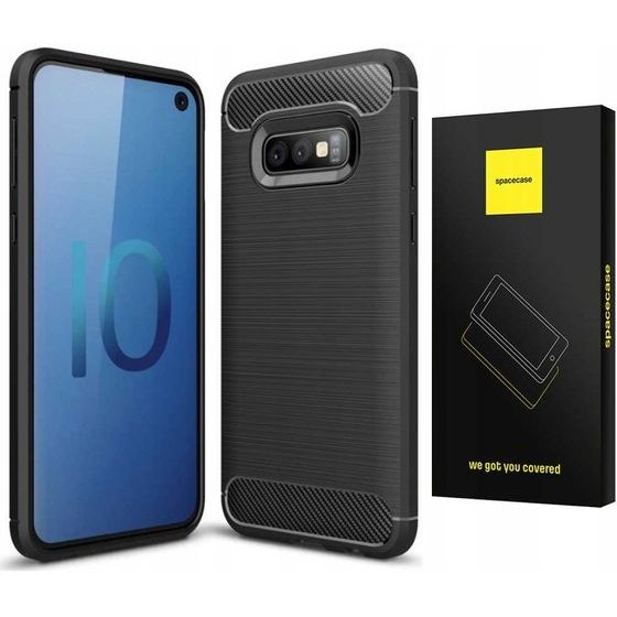 Spacecase Carbon Galaxy S10E czarny - (SC000650)