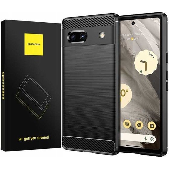 Spacecase Carbon Google Pixel 7A black - (5905719038793)