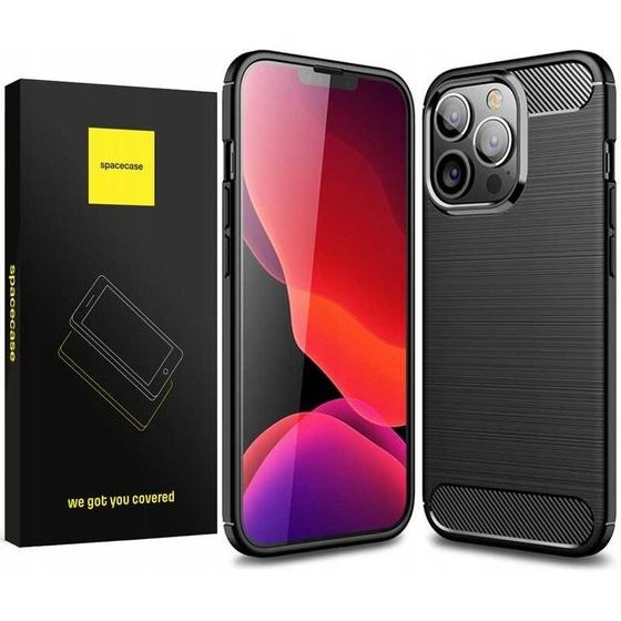 Spacecase Carbon iPhone 14 Pro Max czarny - (5905123426711)