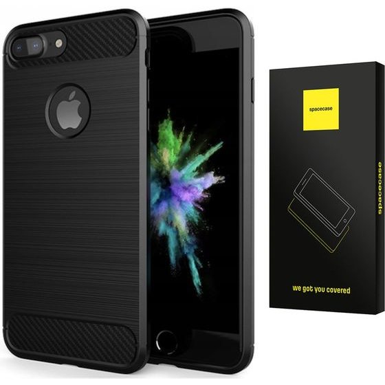 Spacecase Carbon iPhone 7/8 Plus czarny - (SC000599-CZA)