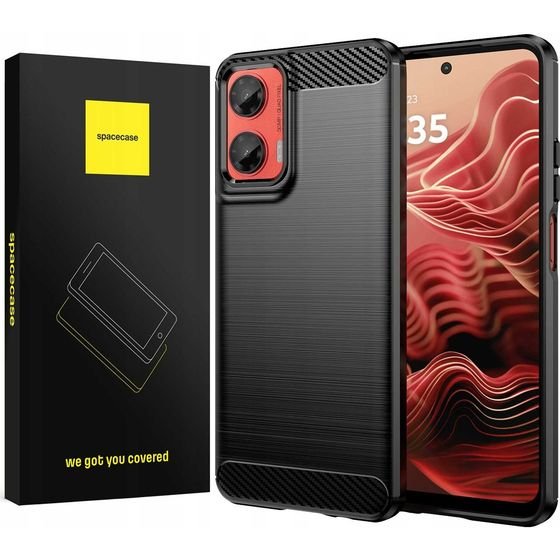 Spacecase Carbon Motorola G35 5G black - (5905719113537)