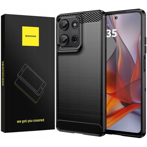 Spacecase Carbon Motorola G75 black - (5905719113865)