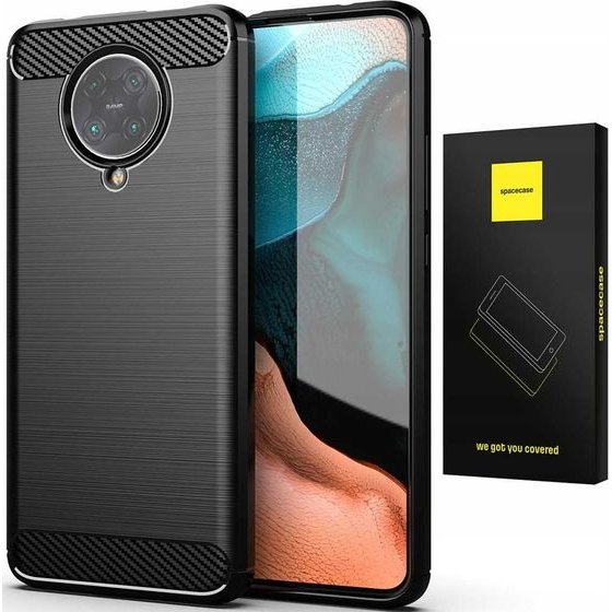 Spacecase Carbon Poco F2 Pro czarny - (5903943206100)