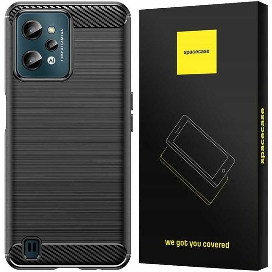 Spacecase Carbon Realme C31 czarny - (5903943293810)