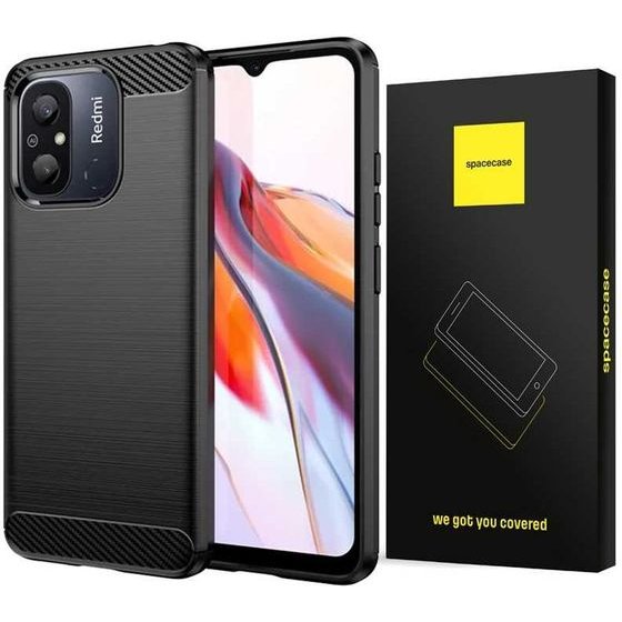 Spacecase Carbon Redmi 12C black - (5905123475924)