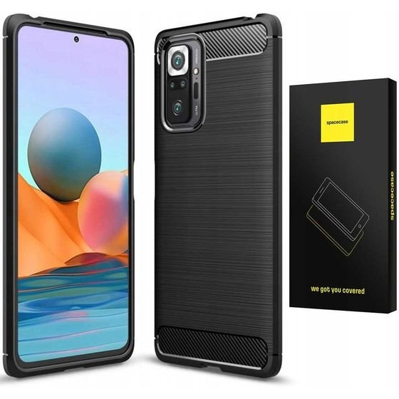 Spacecase Carbon Redmi Note 10 Pro czarny - (5903943230150)