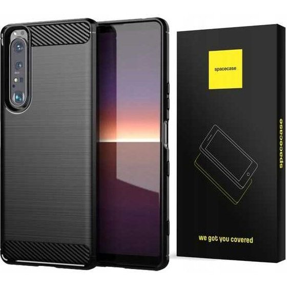 Spacecase Carbon Sony Xperia 1 IV czarny - (5903943295296)
