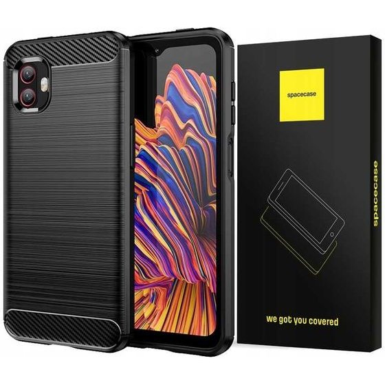 Spacecase Carbon Xcover 6 Pro czarny - (5905123420795)