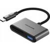 Spacecase DataHub USB-C 3-in-1 Card Reader space gray - (SCCRDH-S1-SG)