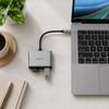 Spacecase DataHub USB-C 3-in-1 Card Reader space gray - (SCCRDH-S1-SG)