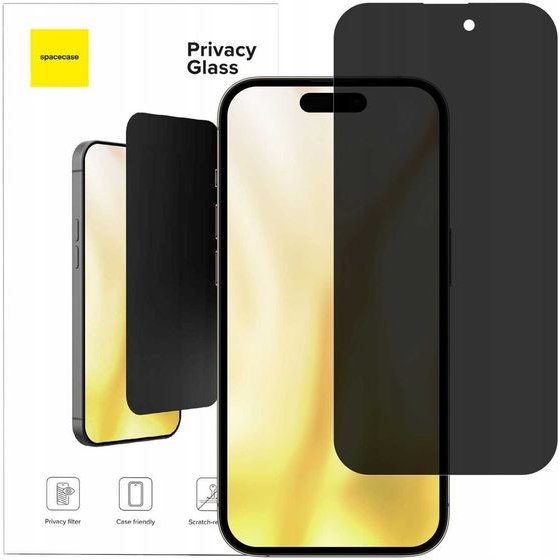 Spacecase Glass Privacy iPhone 14 Pro - (5905719141806)