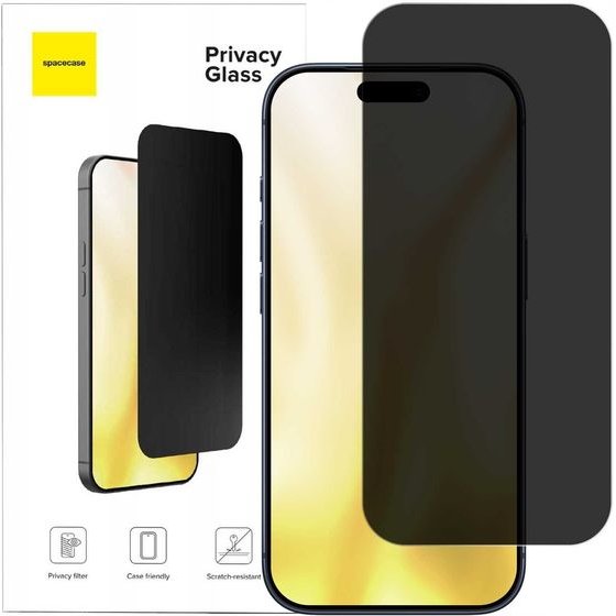 Spacecase Glass Privacy iPhone 16 Pro/17/17 Pro - (5905719140915)