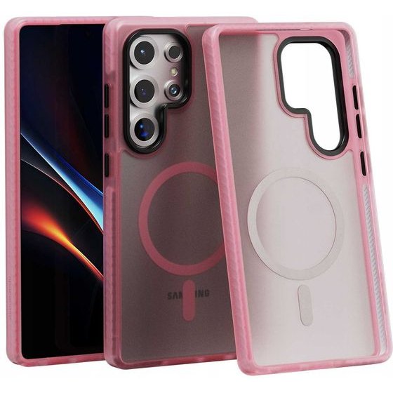 Spacecase Hybrid Fusion Mag Galaxy S25 Ultra pink - (5905719114329)