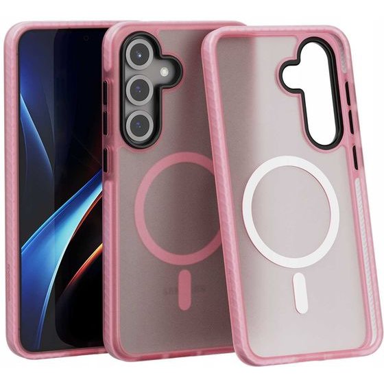 Spacecase Hybrid Fusion Mag Galaxy S25+ pink - (5905719114299)