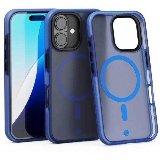 Spacecase Hybrid Fusion Mag iPhone 16 dark blue - (5905719112394)