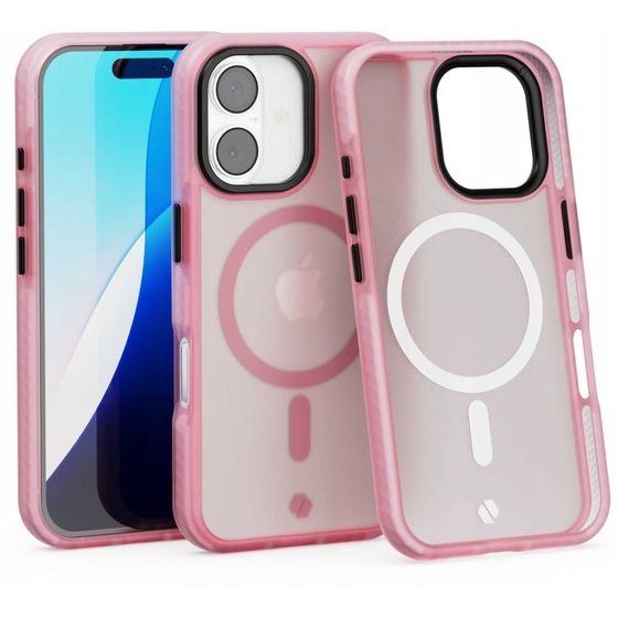 Spacecase Hybrid Fusion Mag iPhone 16 pink - (5905719112400)
