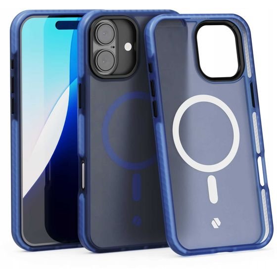 Spacecase Hybrid Fusion Mag iPhone 16 Plus dark blue - (5905719112424)